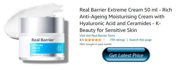 Real Barrier Extreme Cream 50 ml - Rich Anti-Ageing Moisturising Cream with Hyaluronic Acid and Ceramides - K-Beauty for Sensitive Skin